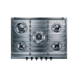 Smeg Classic SE70SX-5 70cm Gas Hob in Stainless Steel with Stainless Steel Pan Stands
